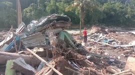 After Flash Flood, Langgai Area, Pesisir Selatan, West Sumatra, Indonesia