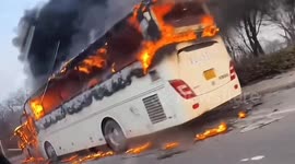 Tragic collision sparks vehicle inferno causing 1 death and 37 injuries in northern China