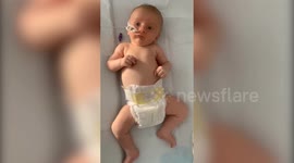 Tot who 'would survive just seven months' is turning three and learning to walk