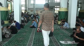 Indonesian Muslims performed the first Friday prayers of the Muslim holy month of Ramadan at Taqwa Mosque in Palembang, Indonesia on Friday, March 15, 2024
