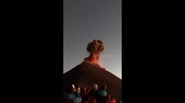 The moment Volcán de Fuego erupts in Guatemala