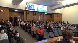 Pro-Palestinian activists demanding that the Bakersfield City Council adopt a constituent written ceasefire resolution