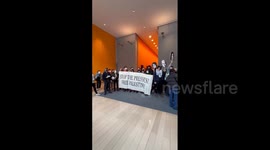 US: Pro-Palestinian Protesters Storm Lobby Of New York Times Building