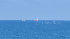 First aid ship via Cyprus maritime corridor reaches Gaza