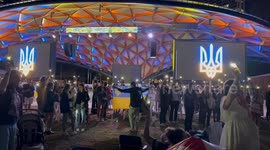 Tribute to Ukrainian defenders at Ukifest 2024 in Sydney, Australia