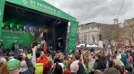 St Patrick’s Day Event takes place in Londons Trafalgar Square 17/04/24