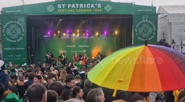 St Patrick's Day festivities in London sees lively mix of tradition and the modern as revellers fill Trafalgar Square