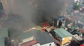 Fire broke out in Cainta, Philippines