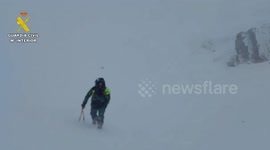 ICE GOT YOU: Mountain Rescuers Pull Out Climber Buried By Avalanche