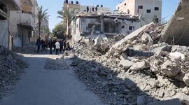 Gaza Neighbourhood Left In Ruins