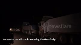 Humanitarian Aid Reaches Gaza Strip Amid Heightened Tensions and Security Checks