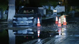 Water Main Break in Sherman Oaks, USA