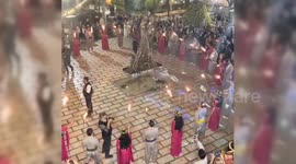 Kurds in Tehran Holding the ancient ritual of Nowruz Eid