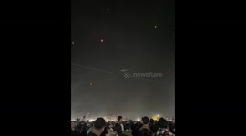 Everyone Points Lasers at Plane Passing By