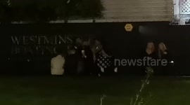 Is that Katie Price singing on the day she was decalired bankrupt