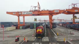 Chongqing sees increase in export via China-Europe freight train service