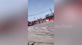 Formula 4 race car crashes into spectators at rally in Kashmir, India