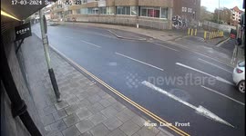 CCTV captures moment Dragons Den winner crashes £100k Ferrari in city centre
