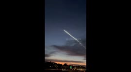 Space X full flight unedited from San Diego CA Sky