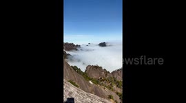 Huangshan Lotus Peak View in Huangshan City, China