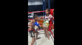 Children pummel each others stomachs for Muay Thai 'strength training'