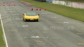 China's electric supercar Hyper SSR makes 1st overseas test drive in Thailand