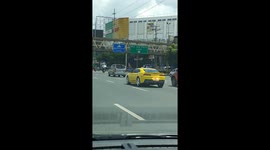 Chevrolet car appears to change colour while cruising down road
