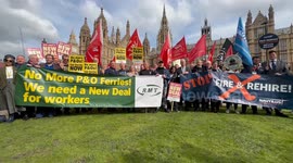 RMT stage rally marking 2nd year since P&O Ferries workers were controversially sacked