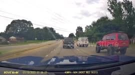 Accident: Red SUV Completely Totals Camaro After Changing Lanes