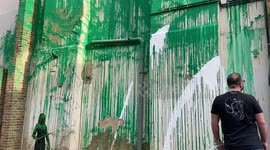 Banksy tree artwork in North London vandalised