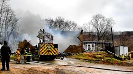 Commercial building fire with explosion Seven Points Pennsylvania