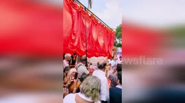 Life-size mechanical elephant with flapping ears gifted to temple for 'Cruelty-Free'rituals.