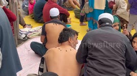 Devotees take part in leech therapy as Persian New Year is celebrated in India