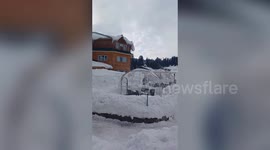 Glass igloo restaurant fetches tourists in Baramulla, India