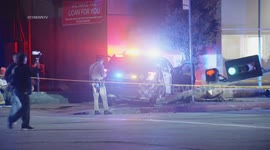 2 Deputy Patrol Vehicles Collide Responding to Restaurant Shooting in East Los Angeles, USA
