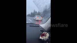 Man Overcomes Car Troubles to Continue Journey Home Travel Rush in XiAn, China