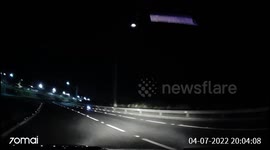 Accident: Motorcyclist Loses Control On Highway And Crashes