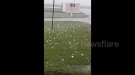 Floods, hail and strong winds as severe storms hit Buenos Aires, Argentina