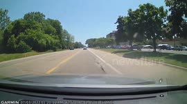 Accident: Mercury SUV Turns Into a Jeep Knocking Both Off Road