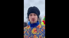 Stage collapses during Maslenitsa celebration in Kronstadt, Russia