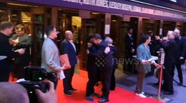 James Corden arrives at the press night of Sister Act in London's West End