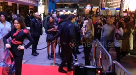 Louise Redknspp arrives at the Sister Act press night