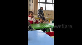 Kids' Play in the Classroom in Bozhou, China