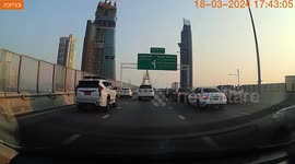 Driver rescues kitten stranded on motorway in Bangkok