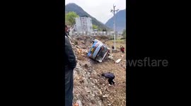 Minibus rollover accident leaves two dead and eleven injured