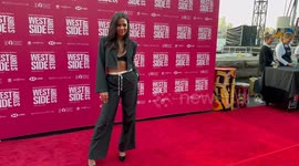 Home and Away actress Emily Weir on the red carpet in Sydney, Australia
