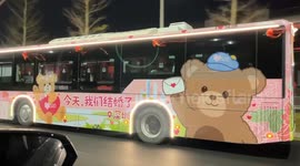 Couple Celebrates Wedding by Renting Bus in Shenzhen, China