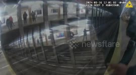 NYPD Officers Rescue Unconscious Man from Brooklyn Subway Tracks in NY, USA