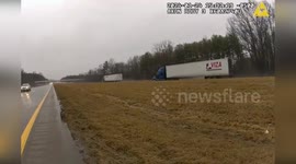 Post Trooper Rescues Injured Hawk on Interstate 76 in Canfield, USA