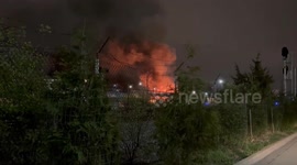 US: Large Fire Breaks Out Near Fort Totten Metro Station In Washington, D.C.